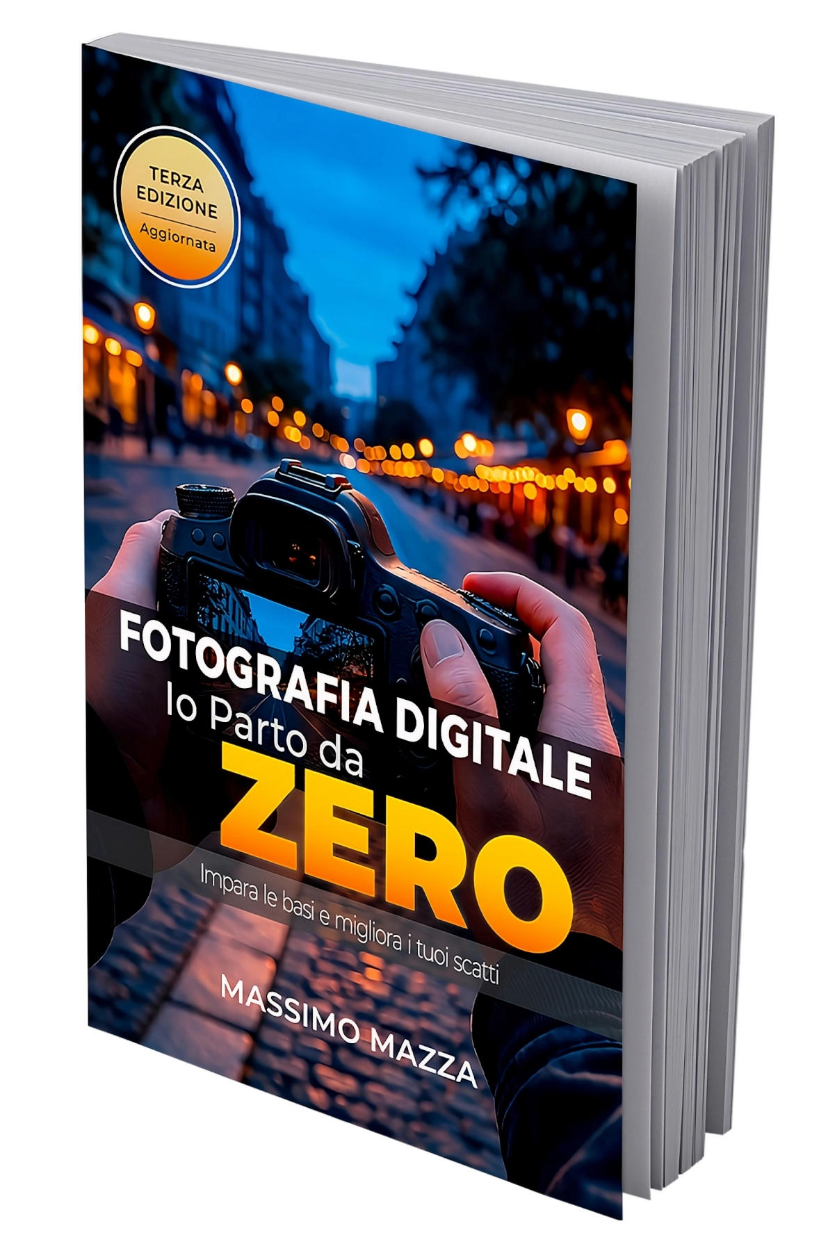 Libro fotografia per principianti copertina con testo