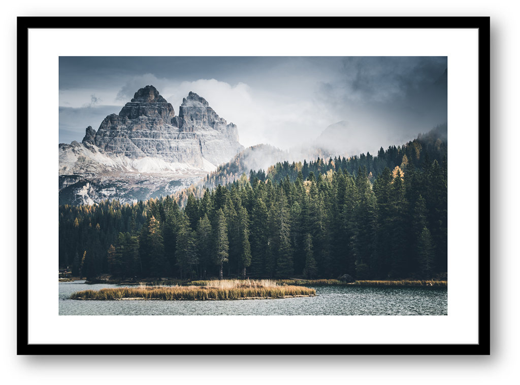 Stampa Fine Art Paesaggio Dolomiti Lago di Misurina