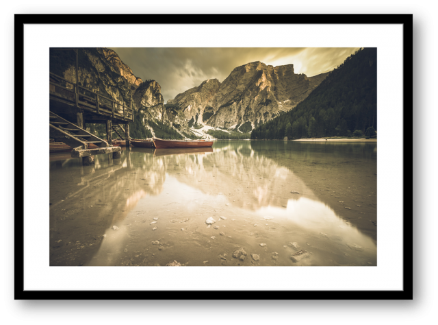 Stampe Fine Art Paesaggio Dolomiti Lago di Braies