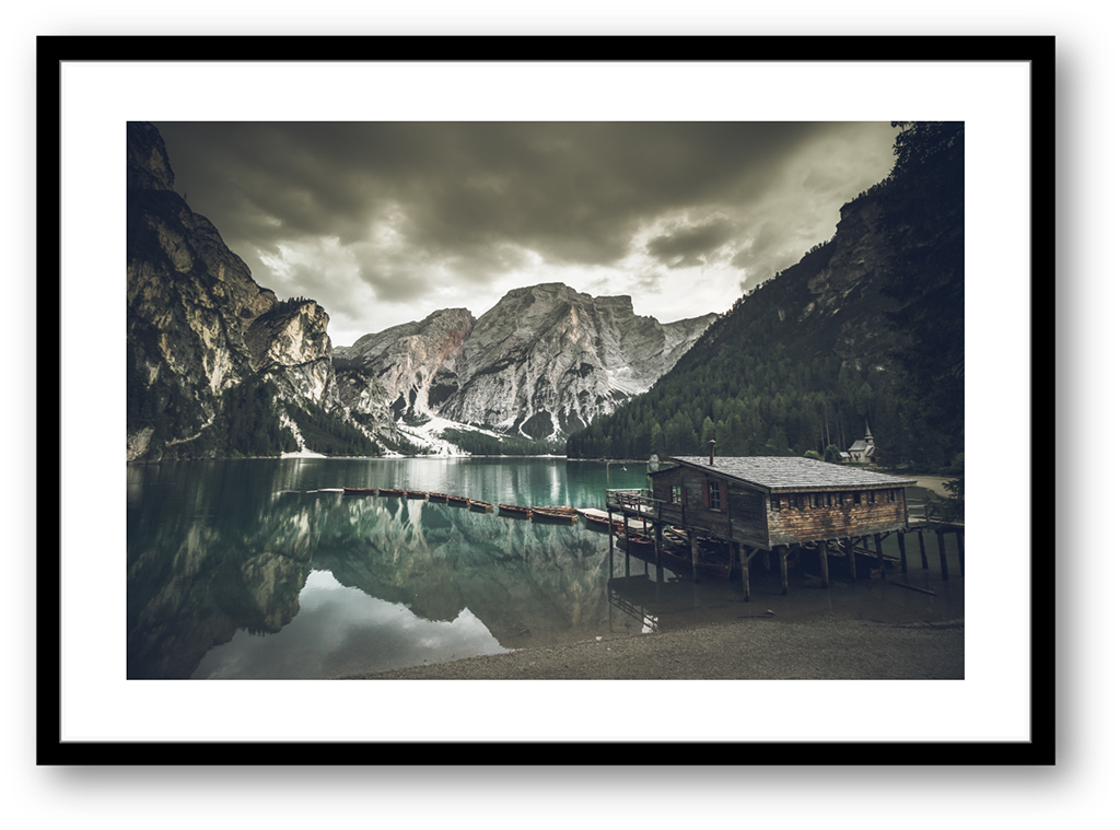 Stampe Fine Art Paesaggio Dolomiti Lago di Braies